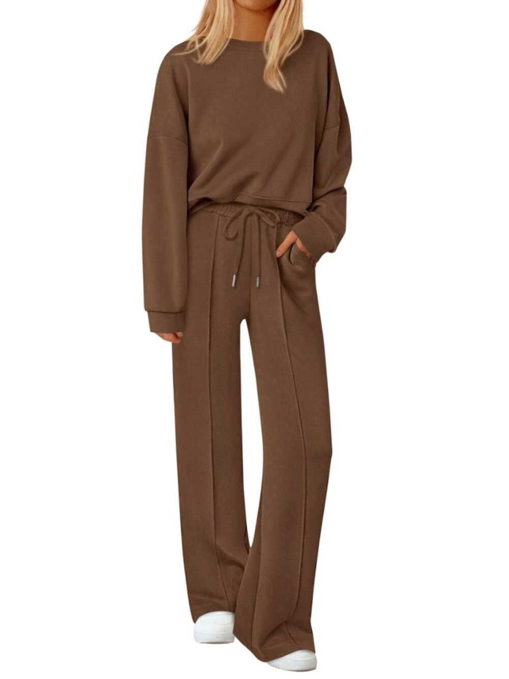 Womens Long Sleeve Sweatshirt 2 Piece Sets